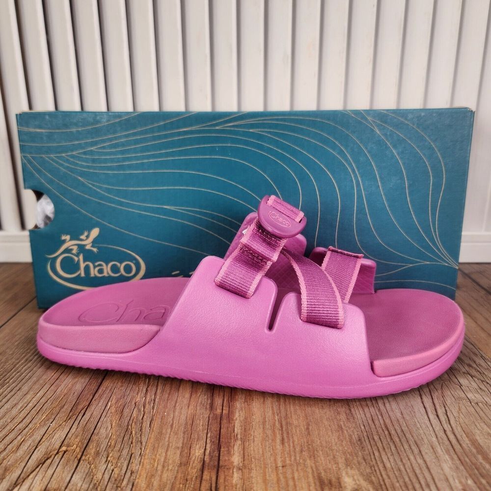 Chaco Chillos Sandals Kids Size 5 M Pink Casual Adjustable Strap Comfort Slides